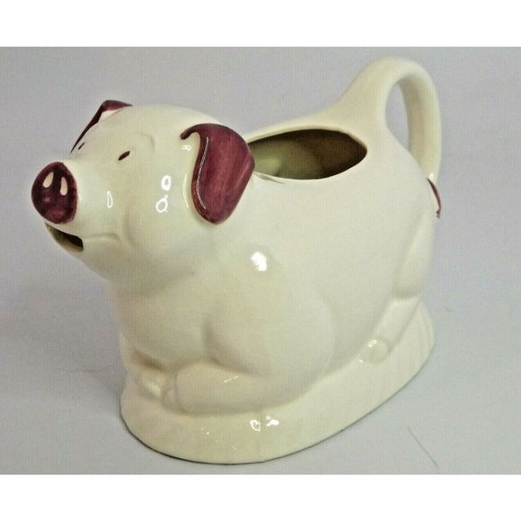 Vintage HIMARK County Fare Ceramic Pig Creamer/Planter 16OZ Size Made in Japan - Picture 1 of 7